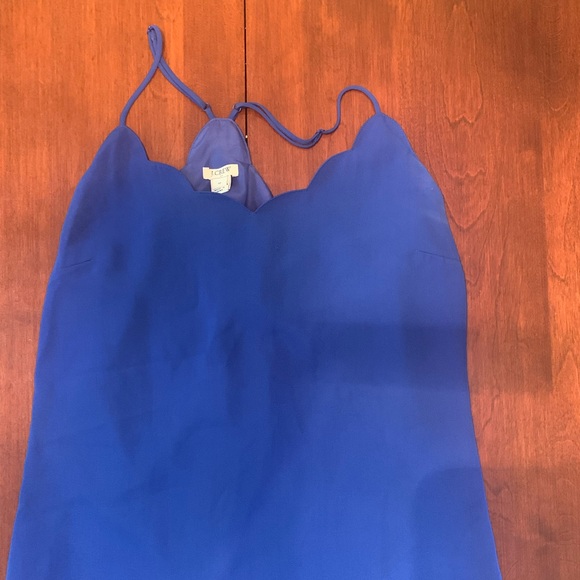 J. Crew Factory Tops - J. Crew Scalloped Cami | Royal Blue | Size 10